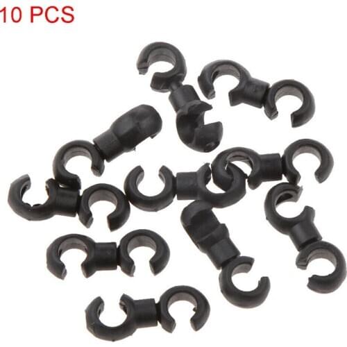 10pcs MTB Bicycle Bike Brake Line Pipe Conversion Adapter S-style Clips Buckle Holes Gear Cable Hose Guides Bike Accessories