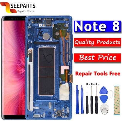 100% Tested For 6.3" SAMSUNG GALAXY Note 8 LCD Note8 Display Touch Screen Digitizer Assembly Replacement For SAMSUNG Note 8 LCD