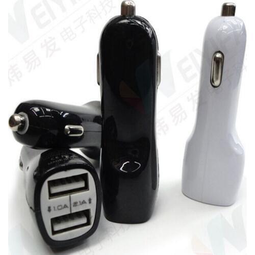 100pcs/lot Universal 5V 2.1A Dual 2 Port USB Car Charger Power Adaptor For ipad For Apple iphone HTC Huawei