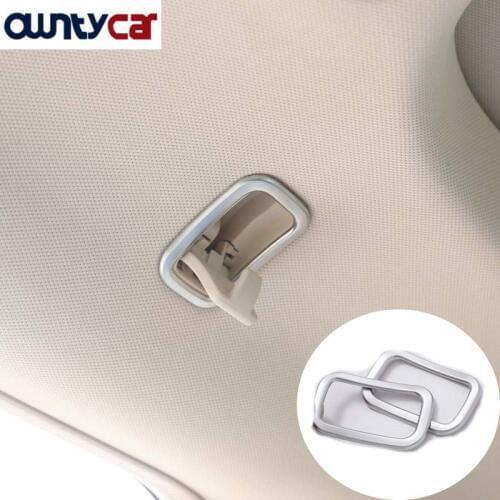 2pcs For Mercedes Benz S class W222 s320 s350 S400 2014-2017 Car-styling ABS Chrome Car Roof Hook Cover Trim