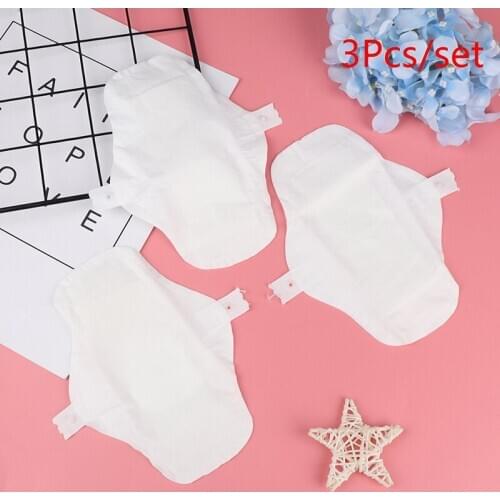 3Pcs/Set Thin Reusable Cloth Washable Menstrual Pad Mama Sanitary Towel Pad Vagina Menstrual Clean Napkin Pad