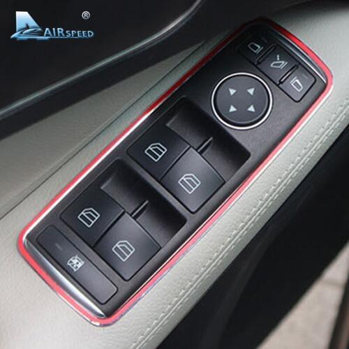 Airspeed for Mercedes Benz E Class W212 Car Window Control Switch Button Frame Decorations Interior Car Accessories Car Styling