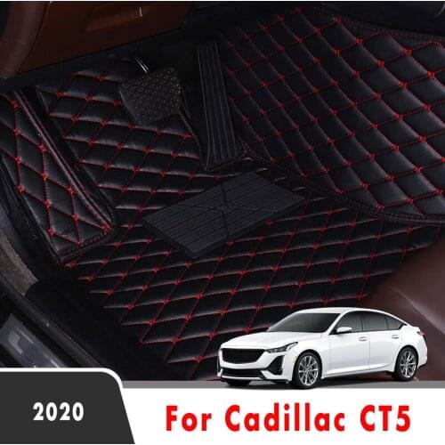 Car Floor Mats For Cadillac CT5 2020 Carpets Parts Protector Auto Interior Accessories Custom Styling Waterproof Foot Pads Cover