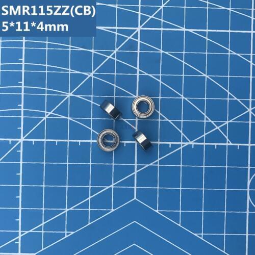 Free shipping 2pcs high quality SMR115ZZ (5*11*4 mm) Hybrid Ceramic Stainless Steel Deep Groove Ball Bearings SMR115Z SMR115