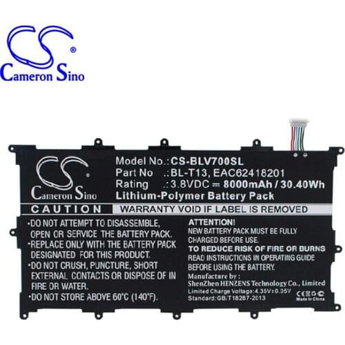 CameronSino for LG G Pad Tablet 10.1" V700 VK700 BL-T13 EAC62418201 battery
