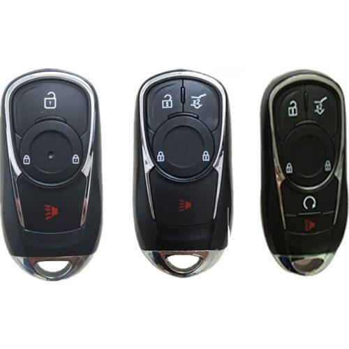 For Buick Envision GL8 Verano Regal GS Smart Card Cover Remote Key Shell Case With HU100 Insert Emergency Key Blank