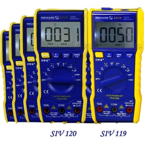 MECHANIC SIV120 SIV119 digital universal meter automatic mini portable digital universal meter mobile phone repair tools