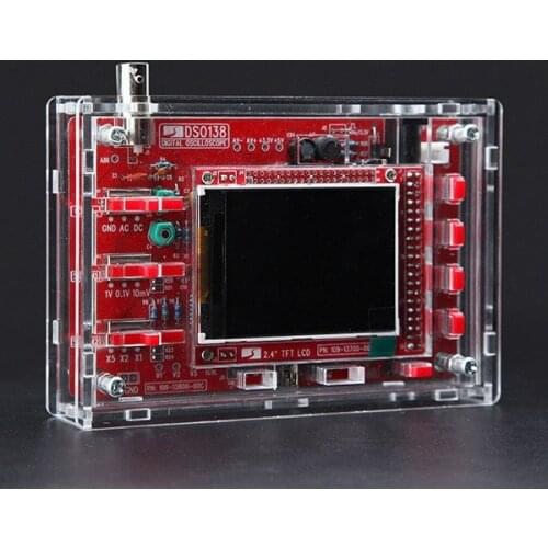 DSO138 DIY Digital Oscilloscope Kit 13804K Version With Transparent Acrylic Housing