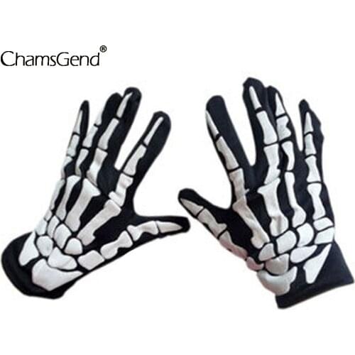 Halloween Horror Skull Claw Bone Gloves For Winter Hand Warmer Non Slip Goth Mitten Unisex Keep Warm Gloves Holiday Accessories