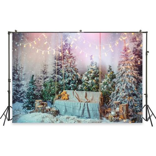 HUAYI Photography Backdrops Christmas Photo Background Christmas Xmas Family Party Decor Banner Studio Photobooth BackdropXT6115
