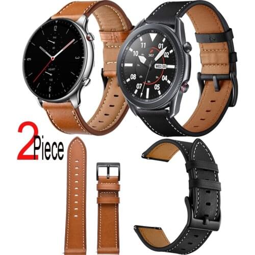 Bracelet Strap For Samsung Galaxy Watch 45mm 41mm 42mm 46mm 40mm 44mm Gear S3 S4 S2 Smart Watch Band Leather Watchband