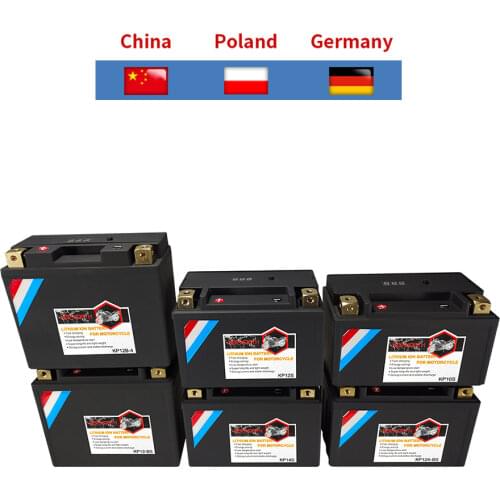 KP14S 12V 14Ah LiFePO4 Engine Start Battery Lithium Motorcycle Battery CCA 480A For ATVs Snowmobile Watercraft YTZ14S GTZ14S
