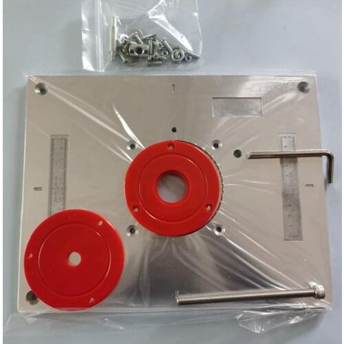 Multifunctional Aluminum Alloy Router Table Insert Plate Trimmer Engraving Machine Tool Woodworking Bench