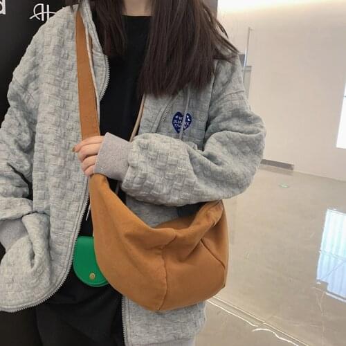 HOCODO Fashion Women Shoulder Bag Denim Blue Canvas School Bag For Teenage Girl Large Capacity Casual Travel Bag Student Bookbag