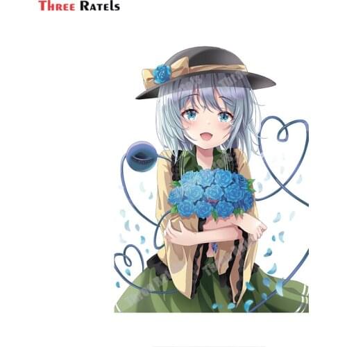 Three Ratels A849 Komeiji Koishi Touhou Decals Laptop Anime Cartoon Vinyl Material Decor Stickers Waterproof Function