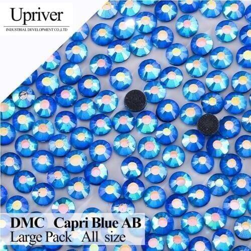 Bulk Packing Shiny Stones Flatback Best Quality SS16 SS20 SS30 Capr-blue AB Hotfix Rhinestones