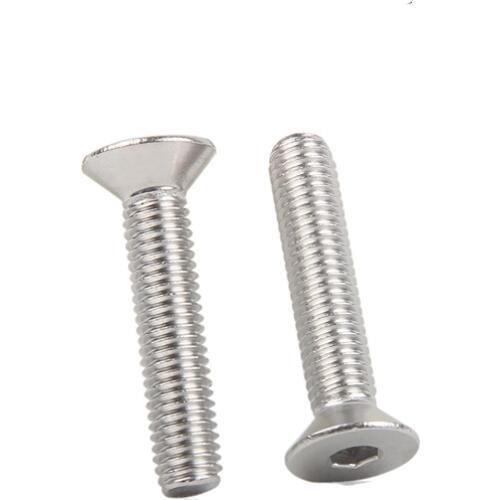 M5 Flat head countersunk 304 Stainless Steel Hex Socket Head Cap Screw Bolts M5*8mm/10mm/12mm/16mm/20mm/25mm/30mm/35mm/40mm