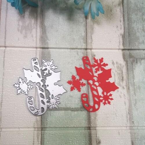 Christmas Candy Crutches Metal Cutting Dies Cut Die New Decoration Scrapbooking Album Paper DIY Card Craft Embossing Die Cuts