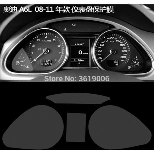 TOMMIA For Audi A6L 08-11 Screen Protector HD 4H Dashboard Protection Film Anti-scratches Car Sticker