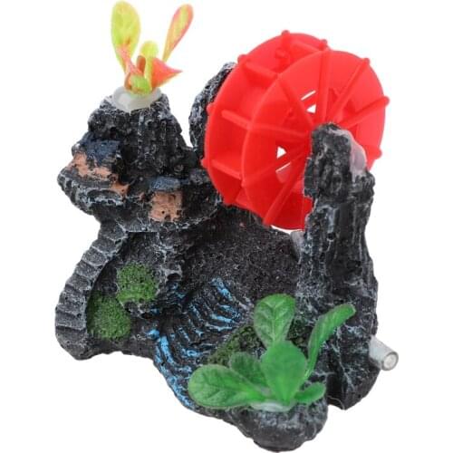 YYSD Aquarium Decoration Simulation Rockery Resin Crafts For Fish Tank Landscaping