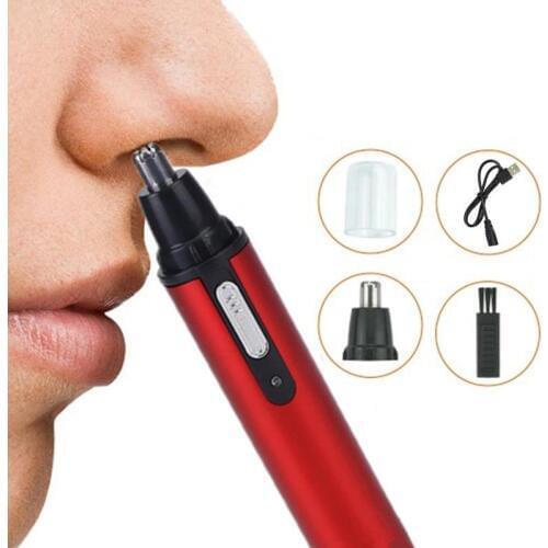 USB Rechargeable Nose Hair Trimmer Nose Hair Cut Nose Hair Knife Shaving Safe Men Care Trimming Tool