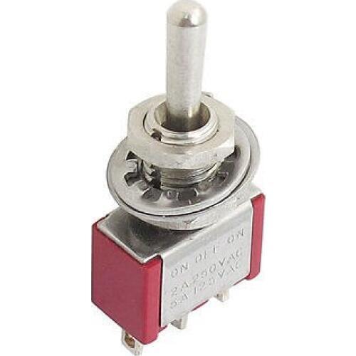 On/Off/On 3 Pins 3 Position SPDT Toggle Switch AC 250V 2A 125V 5A