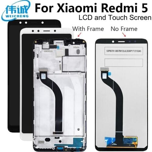 AAA Quality IPS LCD With Frame For Xiaomi Redmi 5 LCD Display Screen Replacement For Redmi 5 LCD Sensor Assembly MDG1 MDTI MDI1
