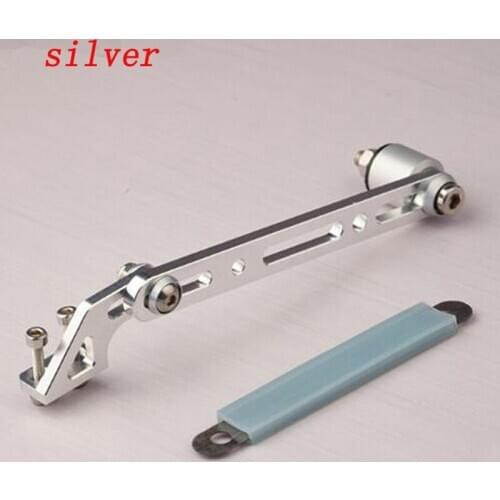 1SET Silver/Red Vent Pipes Support/Frame/Holder Adjustable Exhaust Pipe Brackets for RC Model Methanol/Gasoline Boat DIY Parts