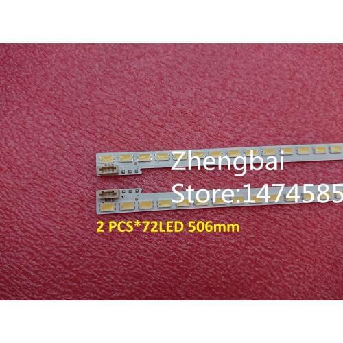 100%New 2 PCS*72LED 506mm LED strip SLED-2011SGS46-R/L-5630-72 for 46WD100C 46-DOWN LJ64-03236A LTA460HW02