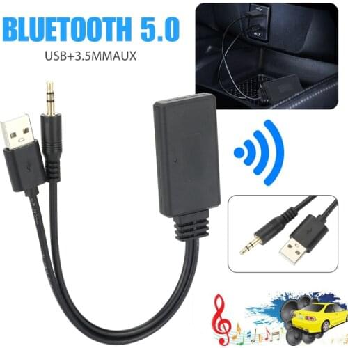 1PCS 2 In 1 Wireless Bluetooth 5.0 Transmitter Receiver Chargable For TV PC Car Speaker 3.5mm AUX Hifi Music Audio Adapter