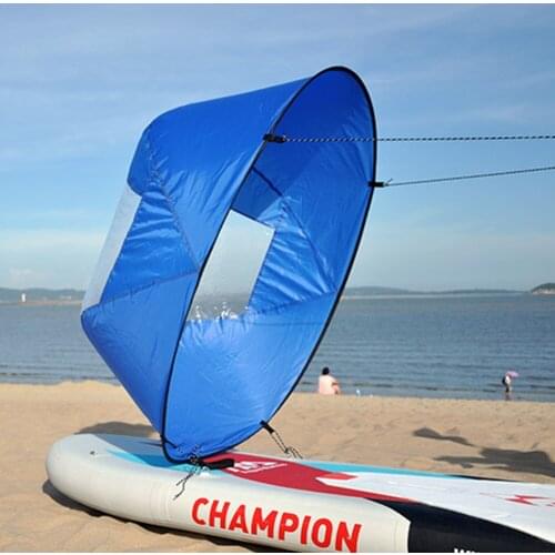 46 inch Kayak Wind Sail Folding Kayak Downwind Wind Paddle Sailing Popup Paddle Board Sail Canoe Inflatable Boat SUP Sail
