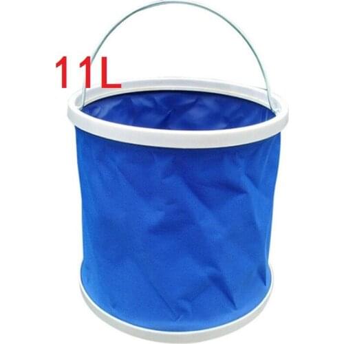 9L 11L 13L Car Folding Portable Trunk Compartment Wash Holder Bucket Outdoor Camping Traveling Bucket