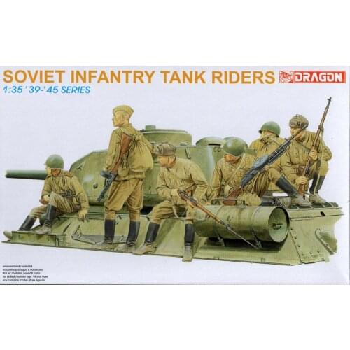 DRAGON 6197 1/35 scale Soviet Infantry Tank Riders models