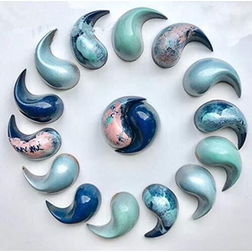 21 Holes Yin-Yang Shape Chocolate Mold Cake Decorating Tools Chocolate Mould For Pastry Ice Candy Mould Dessert Bakeware Pan