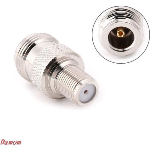 F Type Female To N Type Female RF Connector Coaxial Converter Antenna Adapter Straight