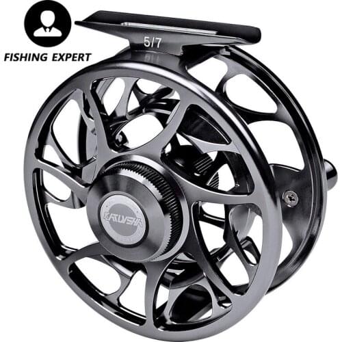 Casting Aluminum Fly Fish Reel Tackle 3+1 BB Fly Fishing Wheel 5/7 7/9 9/10 WT Fly Fishing Reel CNC Machine Cut Large Arbor Die