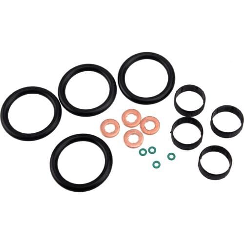 1Set 1348625 1204698 Fuel Injector Seal Washer O-ring Manifold Seal Kit Fit for Ford Fiesta Fusion 1.4 Duratorq TDCi 2002-2008