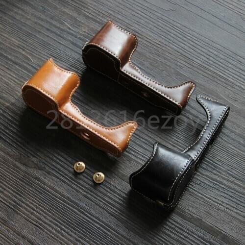 Leather Case Bottom Opening Version Protective Half Body Cover Base For Sony a6000 a6300 A5000 A5100 A6500 Digital Camera