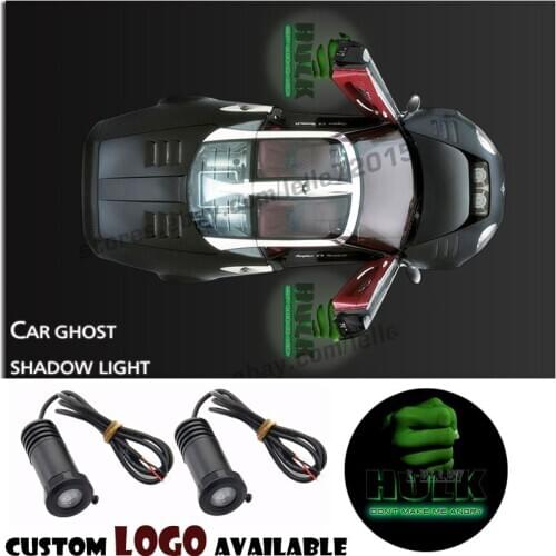 Hulk Fist Logo Car Door Welcome Laser Projector Step Ghost Shadow Light