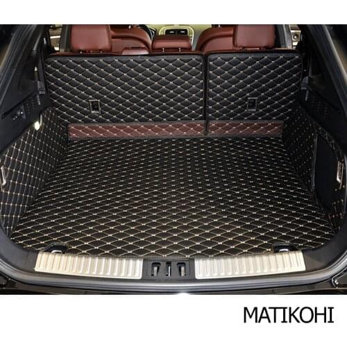 MATIKOHI leather car trunk mats for LINCOLN MKX 2010-2013 2015-2018 years cargo liner accessories interior boot
