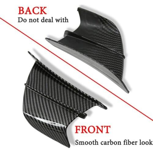 1 Set Motorcycle Modified Carbon Fiber Fixed Wind Wing Wing Aerodynamic Wing Air Intake Wing Assembly Spoiler Universal Motorcyc