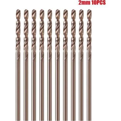 10pcs 1-3.5mm Drill Bit Set HSS Straight Shank For Stainless Steel Woodworking Twist Drill Bit Drill Hole Cutter Metal Drilling