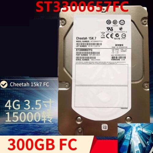 New Original HDD For Seagate Brand 300GB 3.5" FC 4 Gb/s 16MB 15000RPM For Internal HDD For Enterprise Class HDD For ST3300657FC