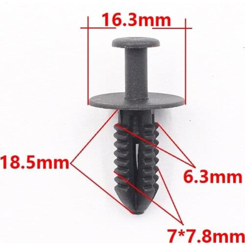 KA LI LI Fender Liner Plastic Push Type Retainer Rivet For BMW Trim Panel Fastener Clip 124-990-04-92 For Mercedes Benz