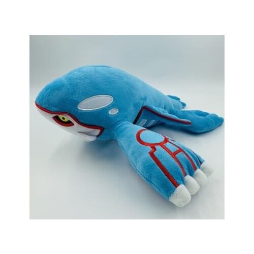 Pokemon 37CM Kyogre Animals Cartoon Cute Plush Dolls Toys Anime Soft Stuffed Toy Gifts For Children