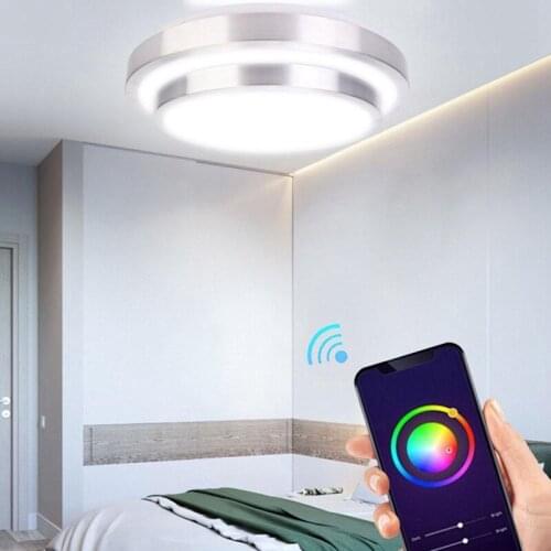 Hot 60W Rgb Ceiling Light WiFi Smart Voice Control Living Led Ceiling Light Lamp , for Amazon Alexa for Google Home, AC85-265V