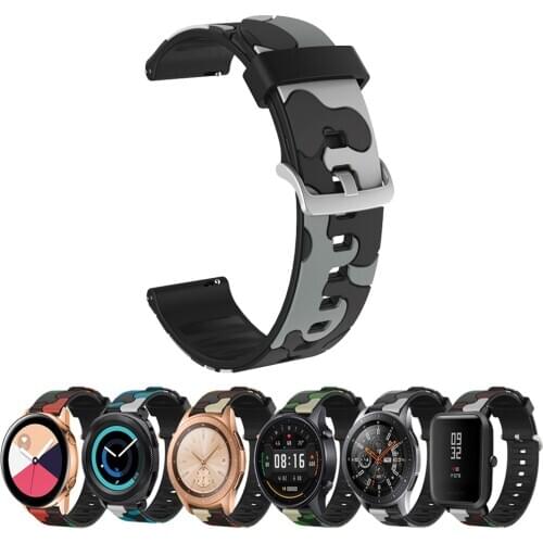 Strap For Samsung Galaxy Active 2 3 40 44 mm 41 45mm Gear S3 S2 Classic Sport Silicone Bracelet For Galaxy watch 42mm 46mm Band