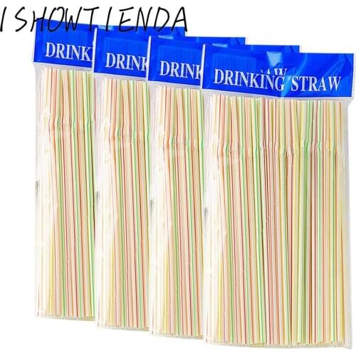 400pcs Multicolor Disposable Drinking Straws Home Party Cocktail Drink Straw Wedding Decor kids birthday party decorations