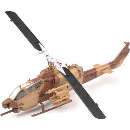 Aircraft Model 1:72 MARINES AH-1W Super Cobra Armed Helicopter Aircraft model IXO Collectable Helicopter Toy Model In Stock