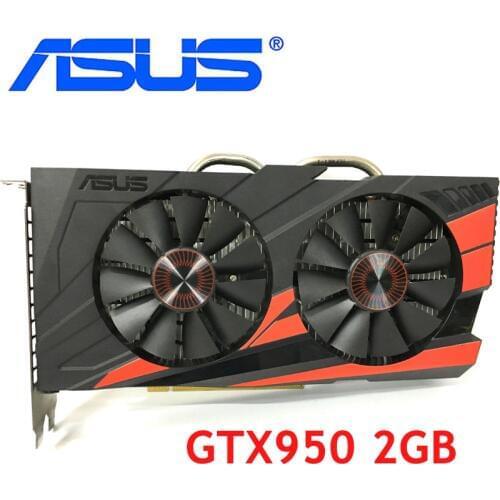 ASUS Graphics Card Original GTX950 2GB 128Bit GDDR5 Video Cards for nVIDIA VGA Cards Geforce GTX 950 Used game 1050 750 TI
